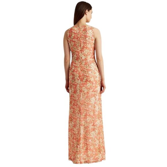 LAUREN Ralph Lauren Floral Ruffle-Trim Georgette Gown, size 8 - Picture 2 of 14